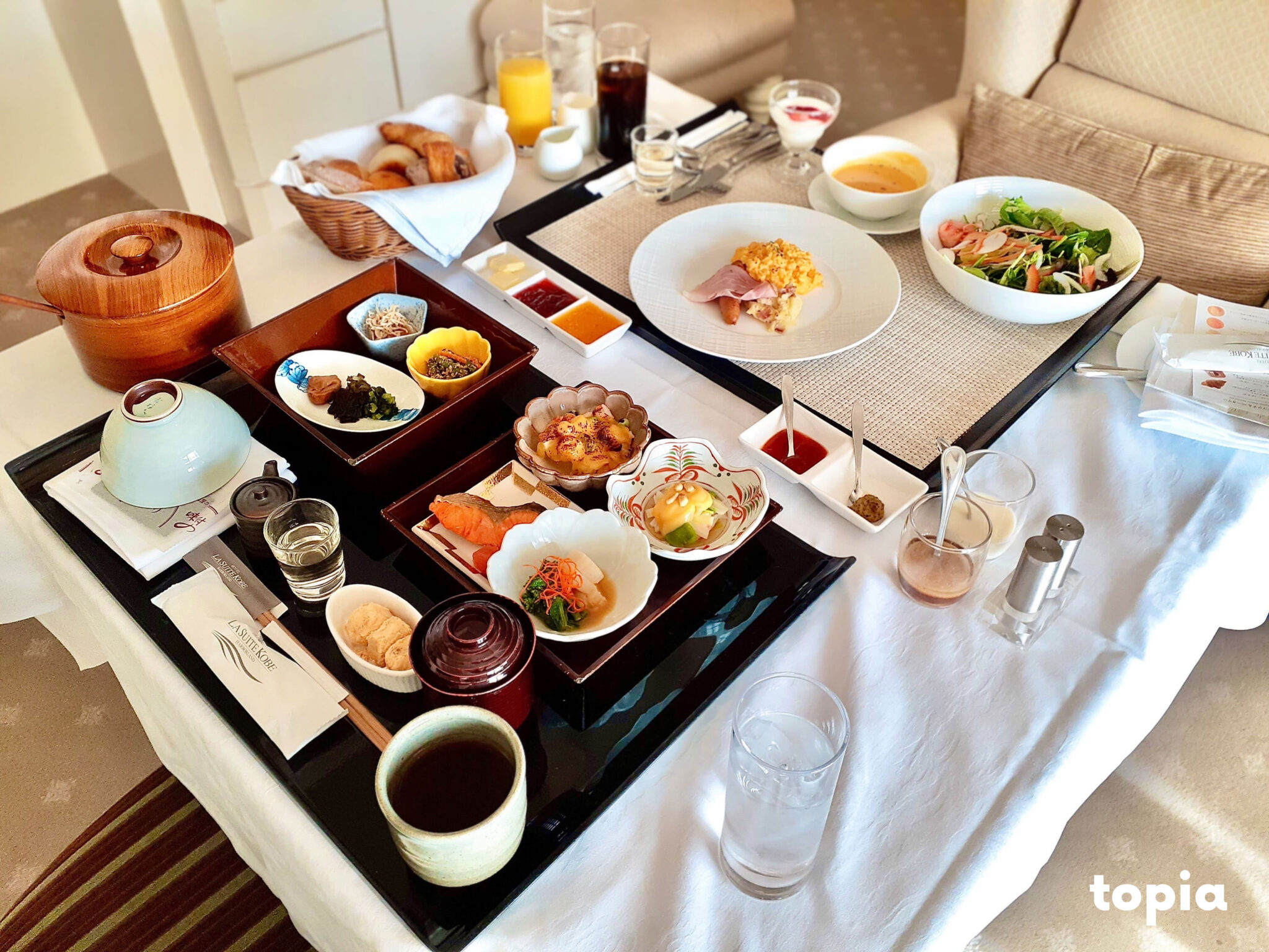 ラスイート神戸の朝食・和食の内容は?ルームサービスでの朝ごはん!宿泊記① ラスイート神戸の朝食・和食の内容は?ルームサービスでの朝ごはん!宿泊記①